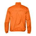 Orange- Black - Back - 2786 Mens Contrast Lightweight Windcheater Shower Proof Jacket
