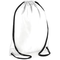 White - Back - BagBase Budget Water Resistant Sports Gymsac Drawstring Bag (11L)