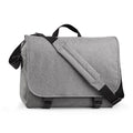 Grey Marl - Front - BagBase Two-tone Digital Messenger Bag (Up To 15.6inch Laptop Compartment)