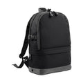 Black - Front - BagBase Backpack - Rucksack Bag (18 Litres Laptop Up To 15.6 Inch)