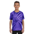 Spider Purple - Back - Colortone Childrens Unisex Tonal Spider Short Sleeve T-Shirt