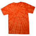 Spider Orange - Front - Colortone Childrens Unisex Tonal Spider Short Sleeve T-Shirt
