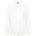 White - Front - Henbury Mens Wicking Long Sleeve Work Shirt