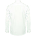 White - Back - Henbury Mens Wicking Long Sleeve Work Shirt