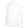 White - Side - Henbury Mens Wicking Long Sleeve Work Shirt