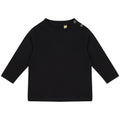 Black - Front - Larkwood Baby Unisex Plain Long Sleeve T-Shirt