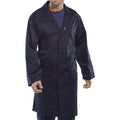 Navy - Back - Portwest Standard Workwear Lab Coat (Medical Health)