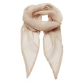 Natural - Front - Premier Ladies-Womens Work Chiffon Formal Scarf