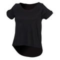 White - Lifestyle - SF Womens-Ladies Plain Short Sleeve T-Shirt With Drop Detail