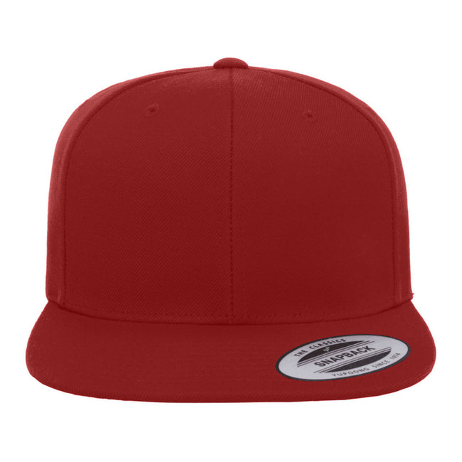 Red-Red - Back - Yupoong Mens The Classic Premium Snapback Cap