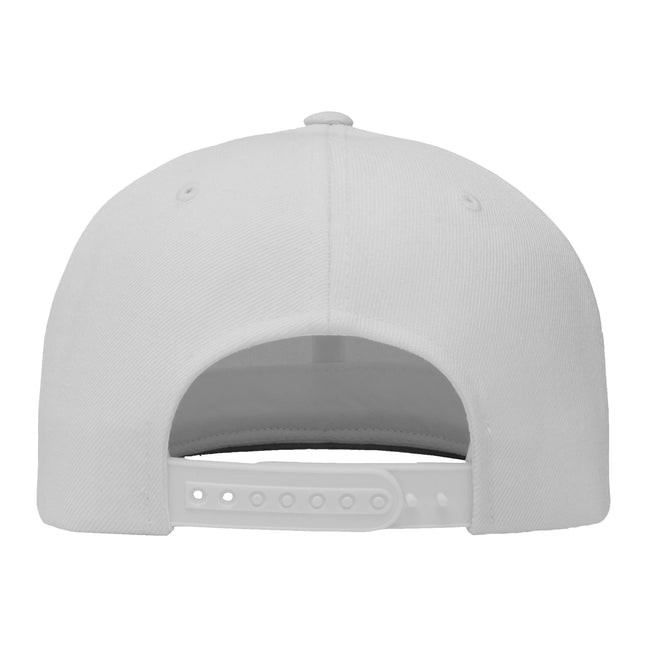 White - Side - Yupoong Mens The Classic Premium Snapback Cap