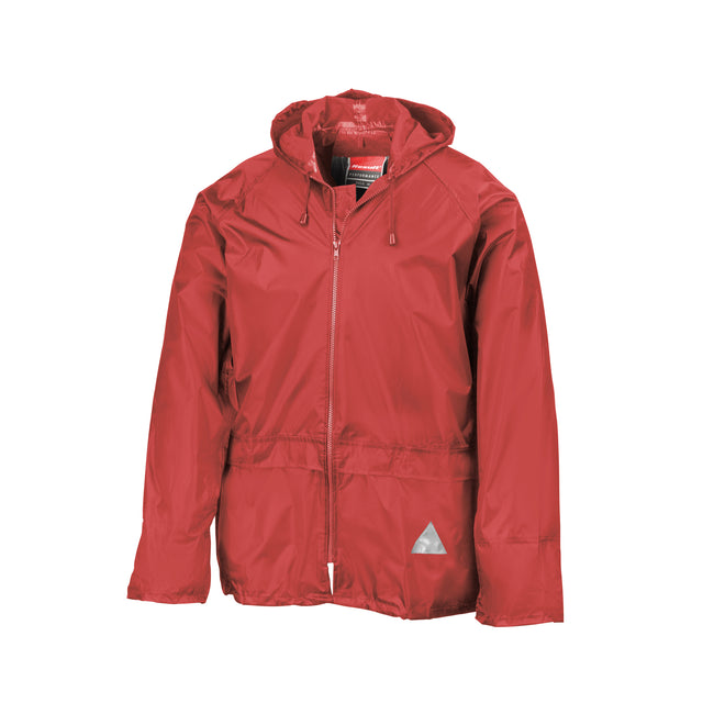 Red - Side - Result Mens Heavyweight Waterproof Rain Suit (Jacket & Trouser Suit)