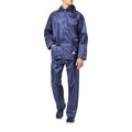 Royal - Front - Result Mens Heavyweight Waterproof Rain Suit (Jacket & Trouser Suit)