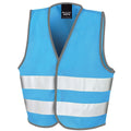 Sky Blue - Front - Result Core Kids Unisex Hi-Vis Safety Vest
