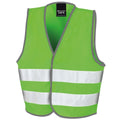 Lime Green - Front - Result Core Kids Unisex Hi-Vis Safety Vest