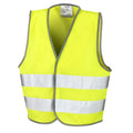 Fluorescent Yellow - Front - Result Core Kids Unisex Hi-Vis Safety Vest