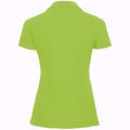 Lime - Back - Russell Europe Womens-Ladies Classic Cotton Short Sleeve Polo Shirt