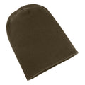 Olive - Front - Yupoong Flexfit Unisex Heavyweight Long Beanie Winter Hat