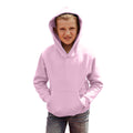 Light Pink - Back - Fruit Of The Loom Kids Unisex Premium 70-30 Hooded Sweatshirt - Hoodie