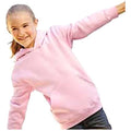 Light Pink - Side - Fruit Of The Loom Kids Unisex Premium 70-30 Hooded Sweatshirt - Hoodie