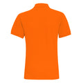 Orange - Back - Asquith & Fox Mens Plain Short Sleeve Polo Shirt