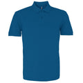 Peacock - Front - Asquith & Fox Mens Plain Short Sleeve Polo Shirt