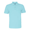 Bright Ocean - Front - Asquith & Fox Mens Plain Short Sleeve Polo Shirt