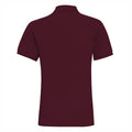 Burgundy - Back - Asquith & Fox Mens Plain Short Sleeve Polo Shirt