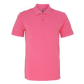Pink Carnation - Front - Asquith & Fox Mens Plain Short Sleeve Polo Shirt