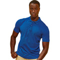Bright Royal - Back - Asquith & Fox Mens Plain Short Sleeve Polo Shirt
