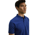 Royal - Back - Asquith & Fox Mens Plain Short Sleeve Polo Shirt