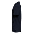 French Navy - Side - Asquith & Fox Mens Plain Short Sleeve Polo Shirt