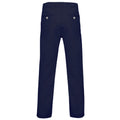 Navy - Back - Asquith & Fox Mens Classic Casual Chinos-Trousers