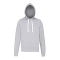 Heather Grey - Front - AWDis Just Hoods Mens Chunky Pullover Hoodie