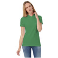Kelly Green - Back - B&C Womens-Ladies ID.001 Plain Short Sleeve Polo Shirt