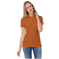 Orange - Back - B&C Womens-Ladies ID.001 Plain Short Sleeve Polo Shirt