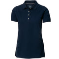 Navy - Front - Nimbus Womens-Ladies Yale Short Sleeve Polo Shirt