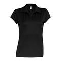 Black - Front - Kariban Proact Womens-Ladies Short Sleeve Performance Polo Shirt