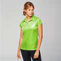 Lime - Back - Kariban Proact Womens-Ladies Short Sleeve Performance Polo Shirt