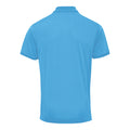 Sapphire - Back - Premier Mens Coolchecker Pique Short Sleeve Polo T-Shirt