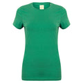 Green - Front - Skinni Fit Womens-Ladies Feel Good Stretch Short Sleeve T-Shirt