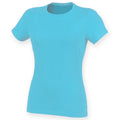 Surf Blue - Back - Skinni Fit Womens-Ladies Feel Good Stretch Short Sleeve T-Shirt
