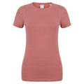 Clay - Front - Skinni Fit Womens-Ladies Feel Good Stretch Short Sleeve T-Shirt