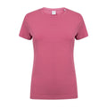 Dusky Pink - Front - Skinni Fit Womens-Ladies Feel Good Stretch Short Sleeve T-Shirt