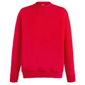 Red - Front - Fruit Of The Loom Mens Lightweight Set-In Sweatshirt