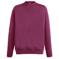 Burgundy - Front - Fruit Of The Loom Mens Lightweight Set-In Sweatshirt
