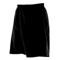 Black - Back - Finden & Hales Womens-Ladies Microfibre Sports Shorts