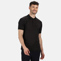 Black - Back - Regatta Hardwear Mens Coolweave Short Sleeve Polo Shirt