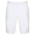 White - Front - Front Row Womens-Ladies Cotton Rich Stretch Chino Shorts