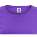 Purple - Side - Fruit Of The Loom Womens-Ladies Short Sleeve Lady-Fit Original T-Shirt